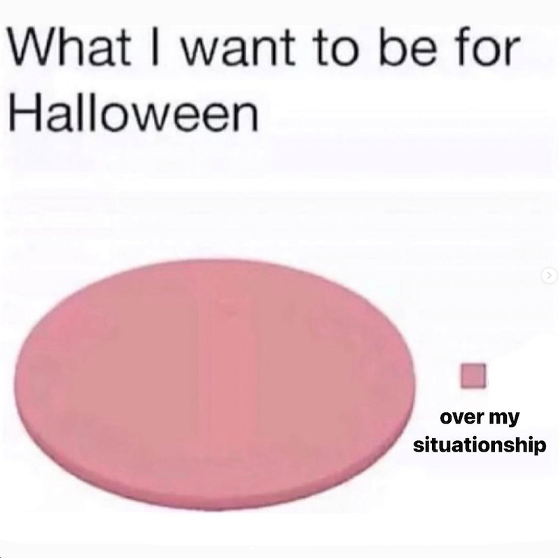 What I want to be for Halloween over my situationship