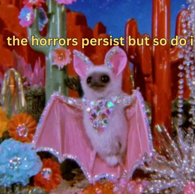 the horrors persist but so do i