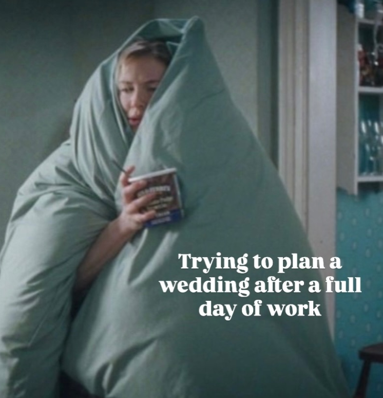 Trying to plan a wedding after a full day of work