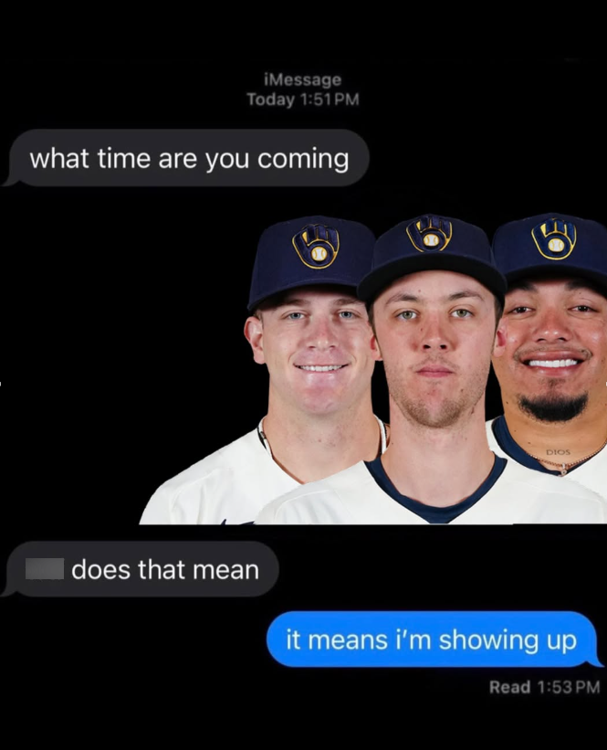 iMessage Today 1:51PM what time are you coming DIOS I does that mean it means i'm showing up Read 1:53 PM