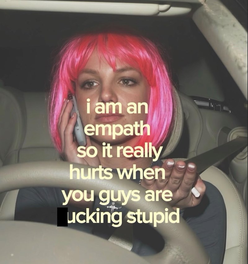i am an empath so it really hurts when you guys are ucking stupid