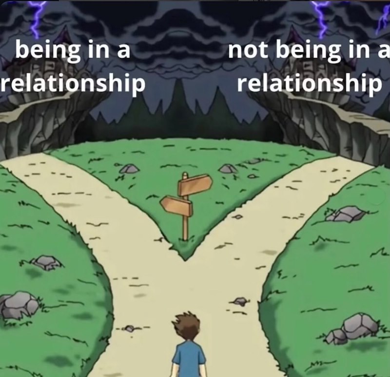 being in a relationship not being in a relationship M