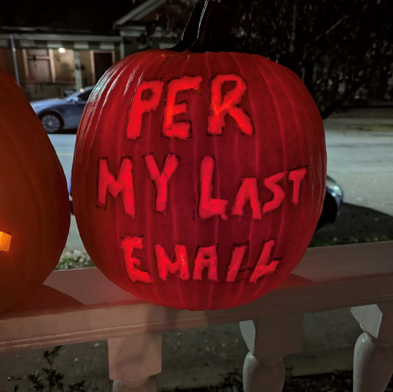 PER MY LAST EMAIL