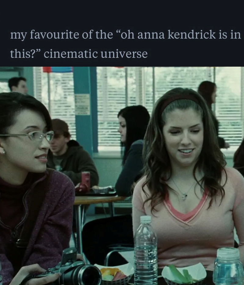 my favourite of the "oh anna kendrick is in this?" cinematic universe