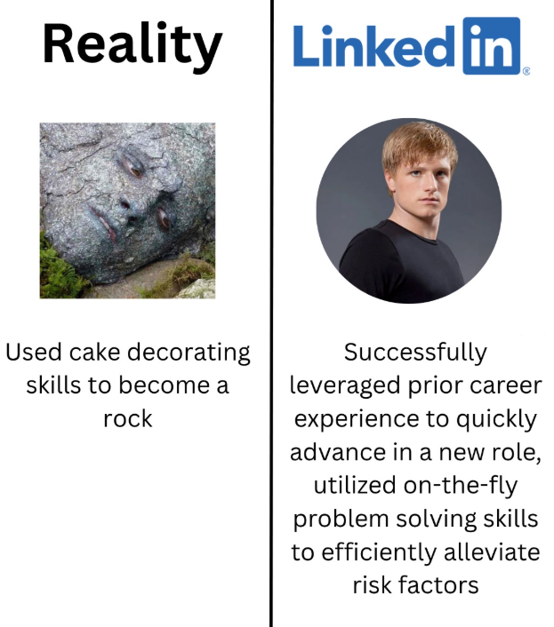 Reality Linked in Used cake decorating skills to become a rock Successfully leveraged prior career experience to quickly advance in a new role, utilized on-the-fly problem solving skills to efficiently alleviate risk factors