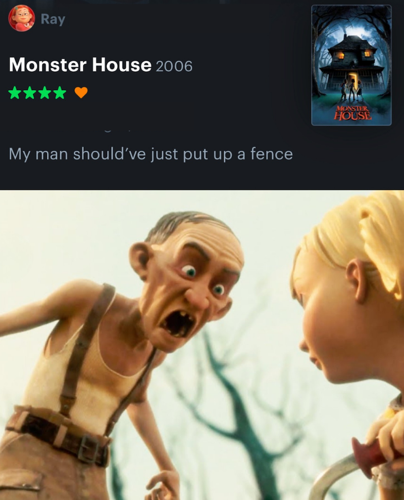 Ray Monster House 2006 My man should've just put up a fence MONSTER HOUSE