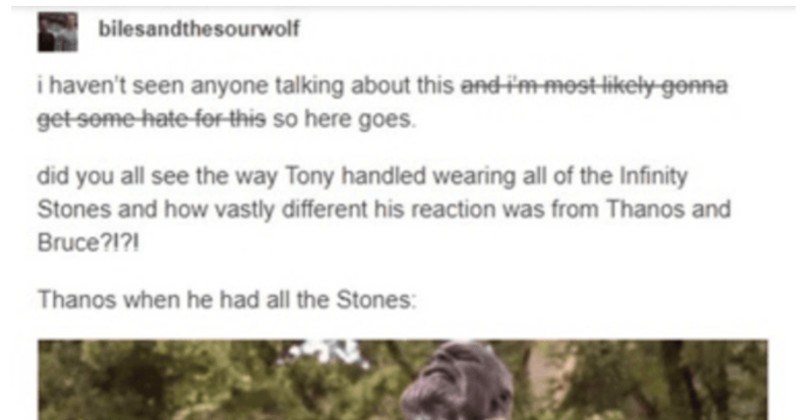 An enlightening Tumblr post describes why Tony Stark's the most formidable avenger.