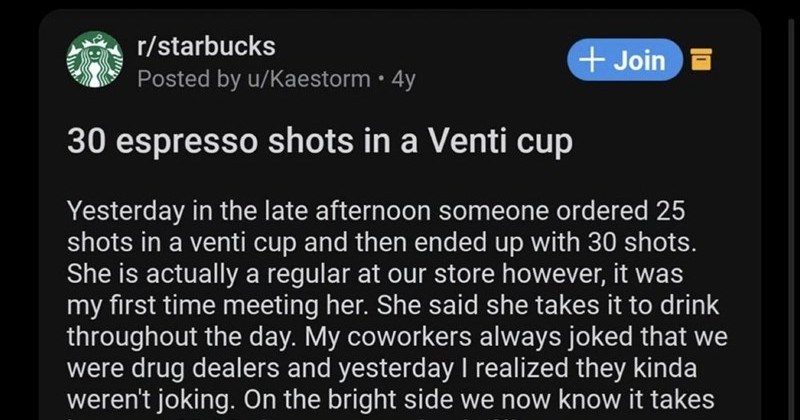 A Twitter thread showing off some of the world's grossest caffeinated drinks.