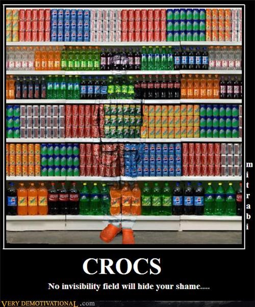 soda,shame,invisible,crocs
