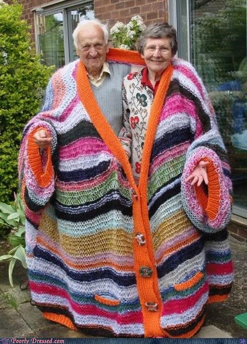 couple,Hall of Fame,knit,old,stretched,sweater