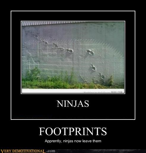 footprints,ninjas,Pure Awesome