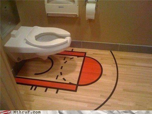 basketball bathroom custom design sports