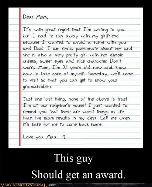 award,hilarious,note,school,this guy