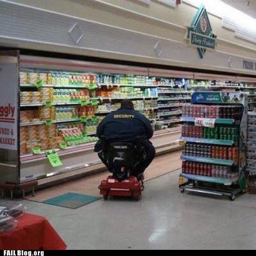 electric scooter fail nation g rated grocery store security officer - 6275959808