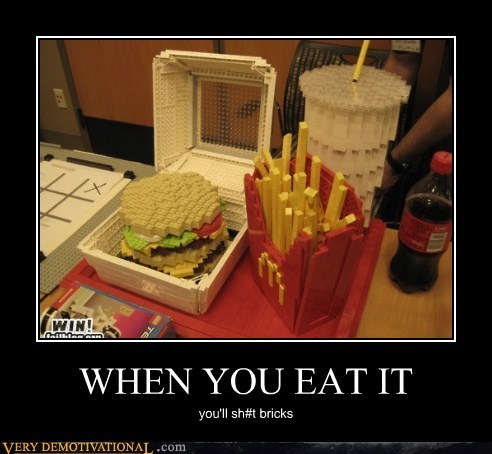 hilarious,lego,lunch,McDonald's