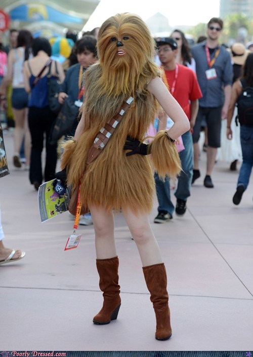 chewbacca,cosplay,lady bits