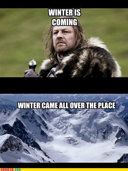 Winter Is Coming,snow,Game of Thrones,TV