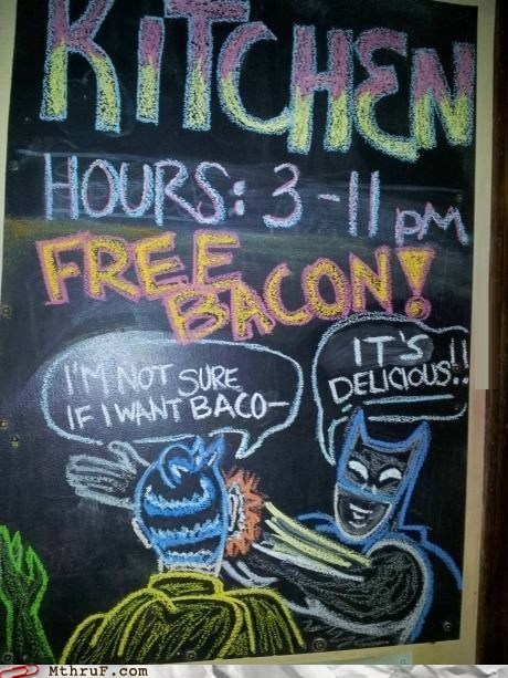 not sure free bacon chalkboards batman bacon - 6982102016