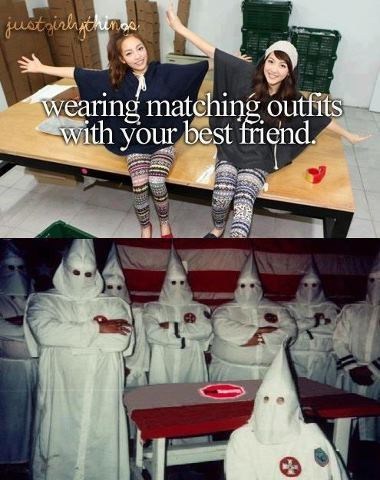 best friends,racists,same outfits