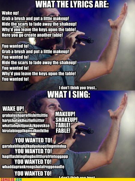 When lyrics deserve to be neglected