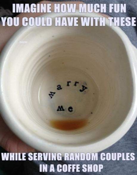 coffee shop marriage proposal pranks dating fails g rated - 7138465536