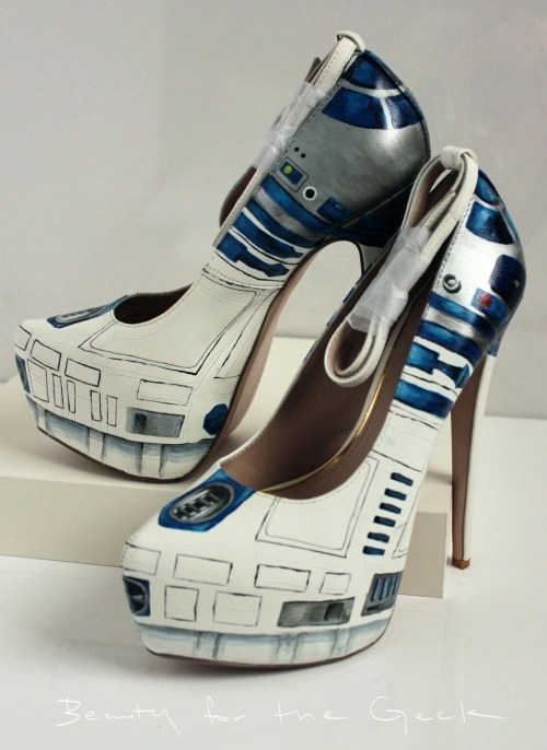 r2d2 star wars high heels poorly dressed g rated - 7166159872