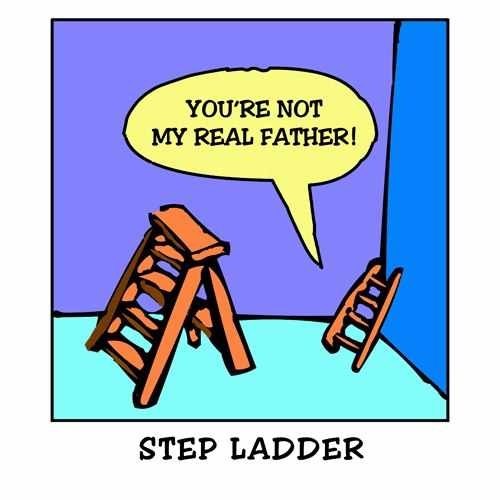 step father,step ladder