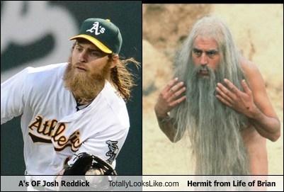 hermit totally looks like josh reddick life of brian beards - 7244812032