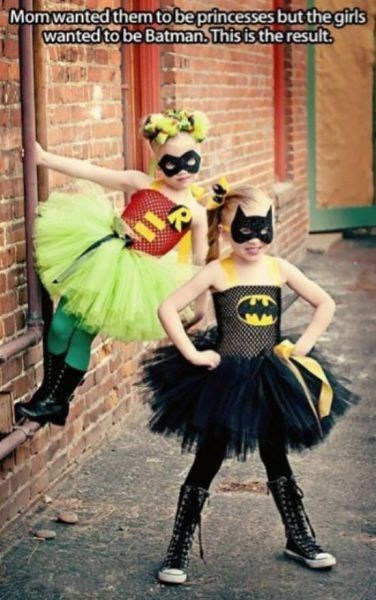 robin,childrens-costumes,batman,princesses,poorly dressed,g rated