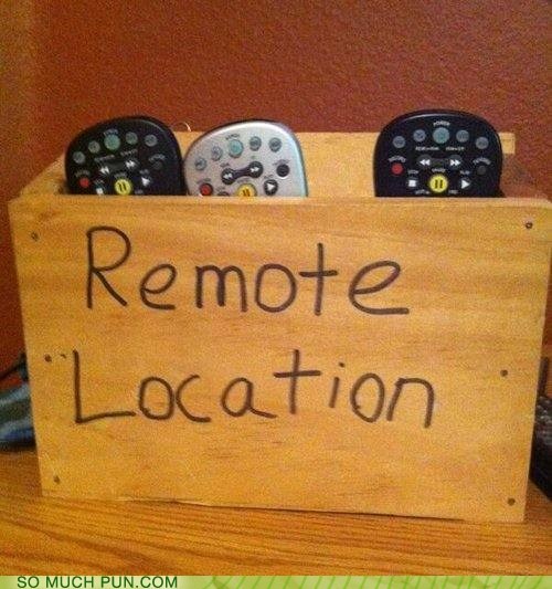 funny pun word play remote control