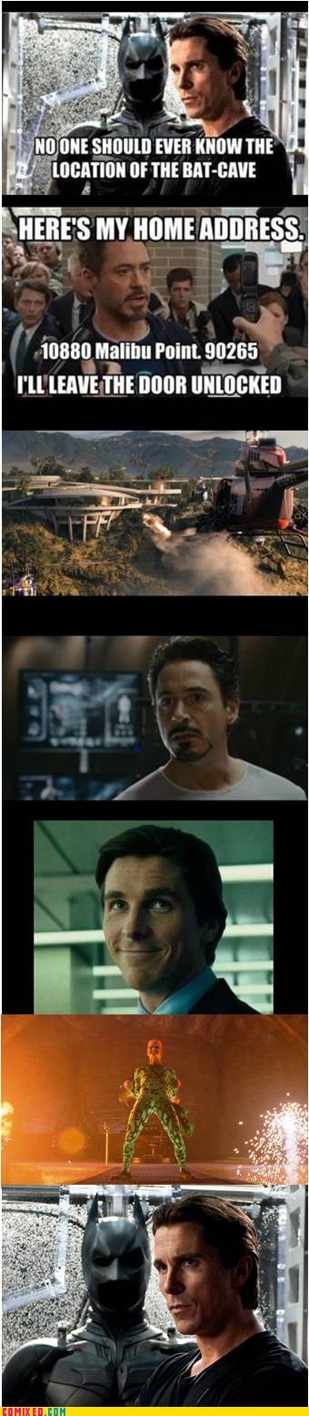 batcave iron man the riddler batman bruce wayne funny - 7482192128
