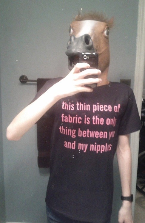 horse head mask tshirt funny - 7494710016