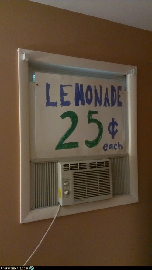 signs lemonade stand funny air conditioners