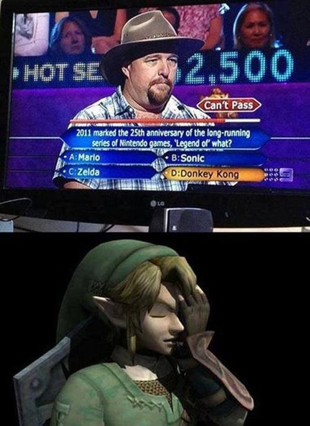 legend of zelda,facepalm,bad answer,Videogames,funny