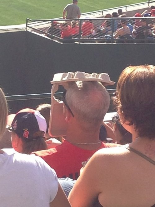 baseball games,sun,funny,sun visor,g rated,there I fixed it