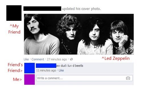 the Beatles led zeppelin rock bands the who