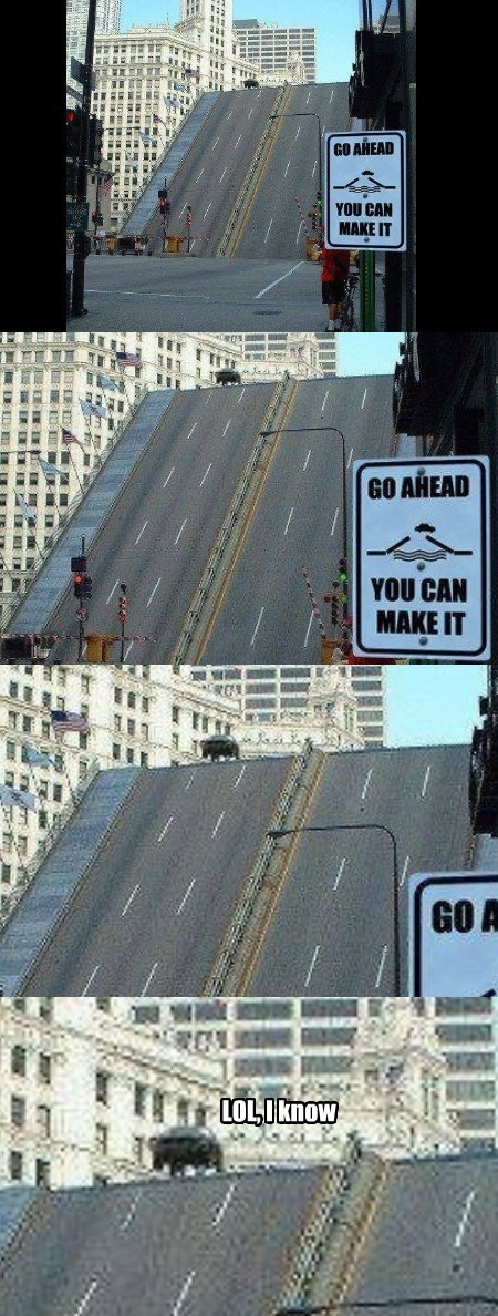 jump,cars,bridges,make it,funny