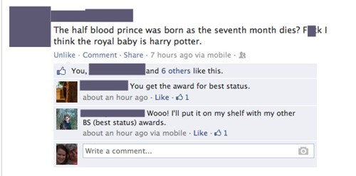 Harry Potter voldemort royal baby neville longbottom failbook g rated