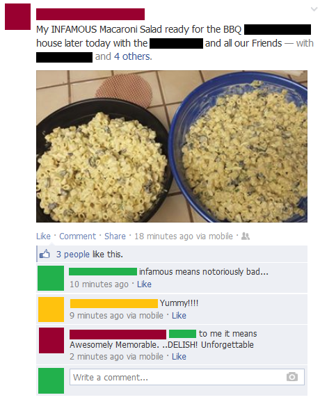 infamous food macaroni salad - 7826366464