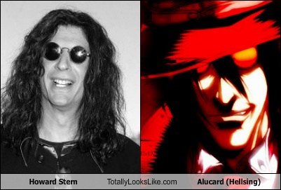 howard stern,anime,totally looks like,hellsing,funny