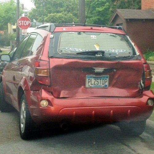 car accidents cars license plate plzstop