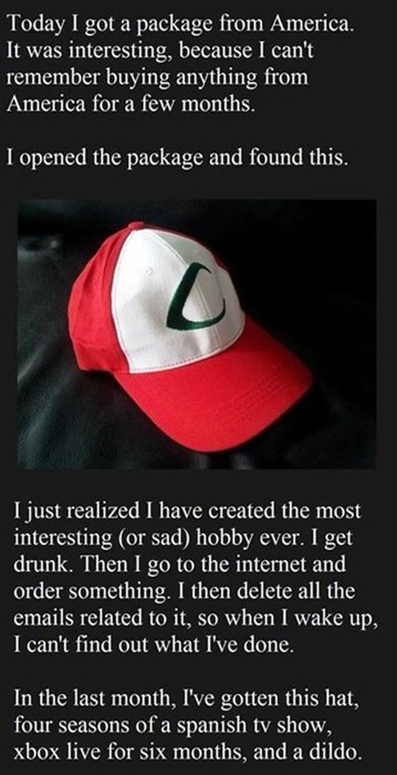 drunk,hats,online shopping,funny