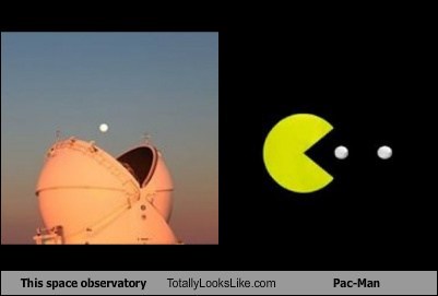 funny totally looks like observatory pac man