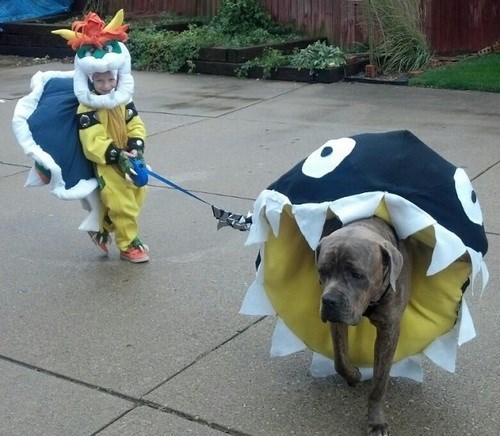 cosplay,cute,bowser,kids,Super Mario bros