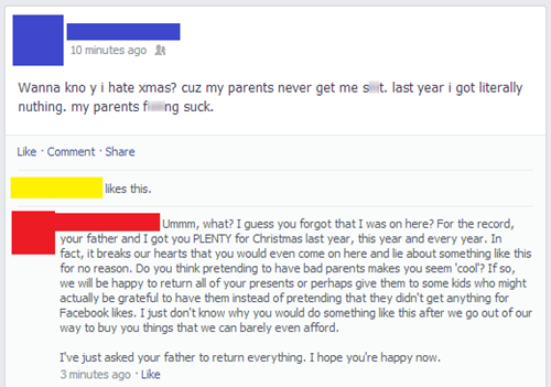 christmas,kids,ungrateful,parenting,failbook