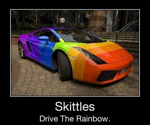 awesome car candy funny skittles - 7975399424