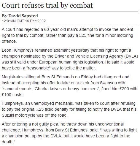 duel court law Probably bad News news fail nation