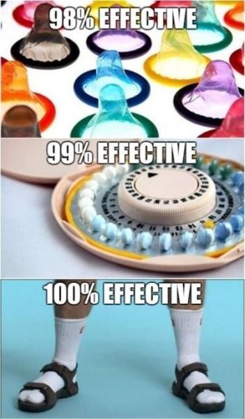 poorly dressed,socks,sandals,birth control