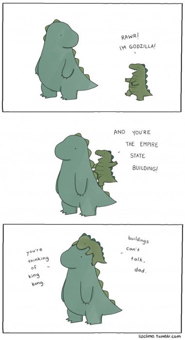 lizards godzilla web comics