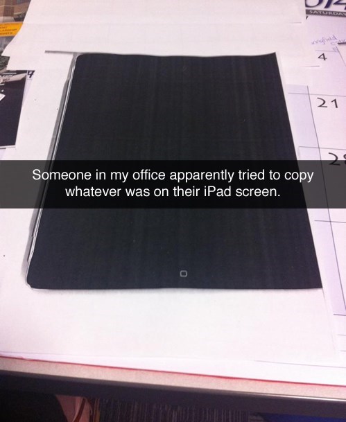 monday thru friday copier ipad FAIL